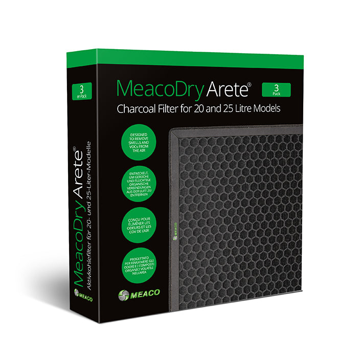 MeacoDry Arete® One 20L und 25L Aktivkohlefilter