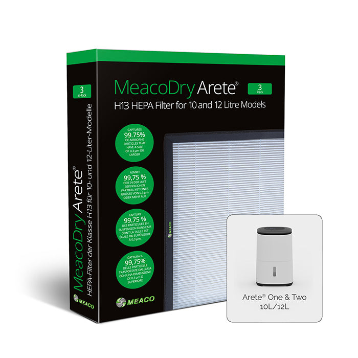 MeacoDry Arete® 10L und 12L H13 HEPA-Filter