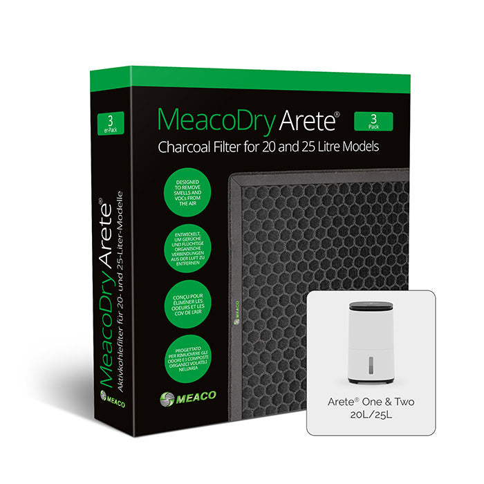 MeacoDry Arete® 20L und 25L Aktivkohlefilter