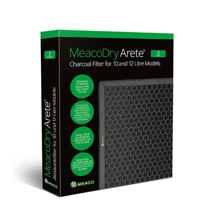 MeacoDry Arete® One 10L und 12L Aktivkohlefilter